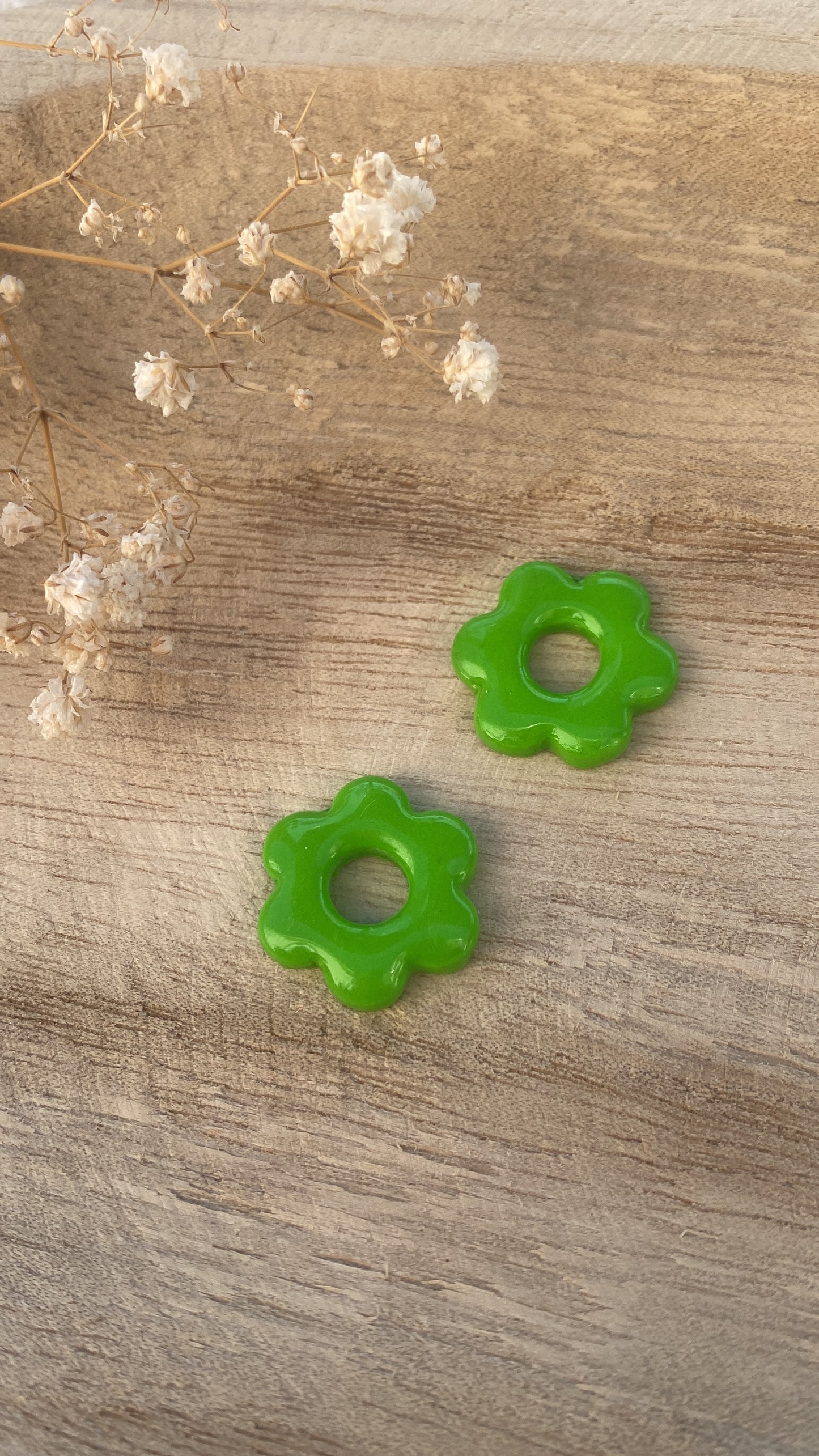 Pampilles fleurs vertes