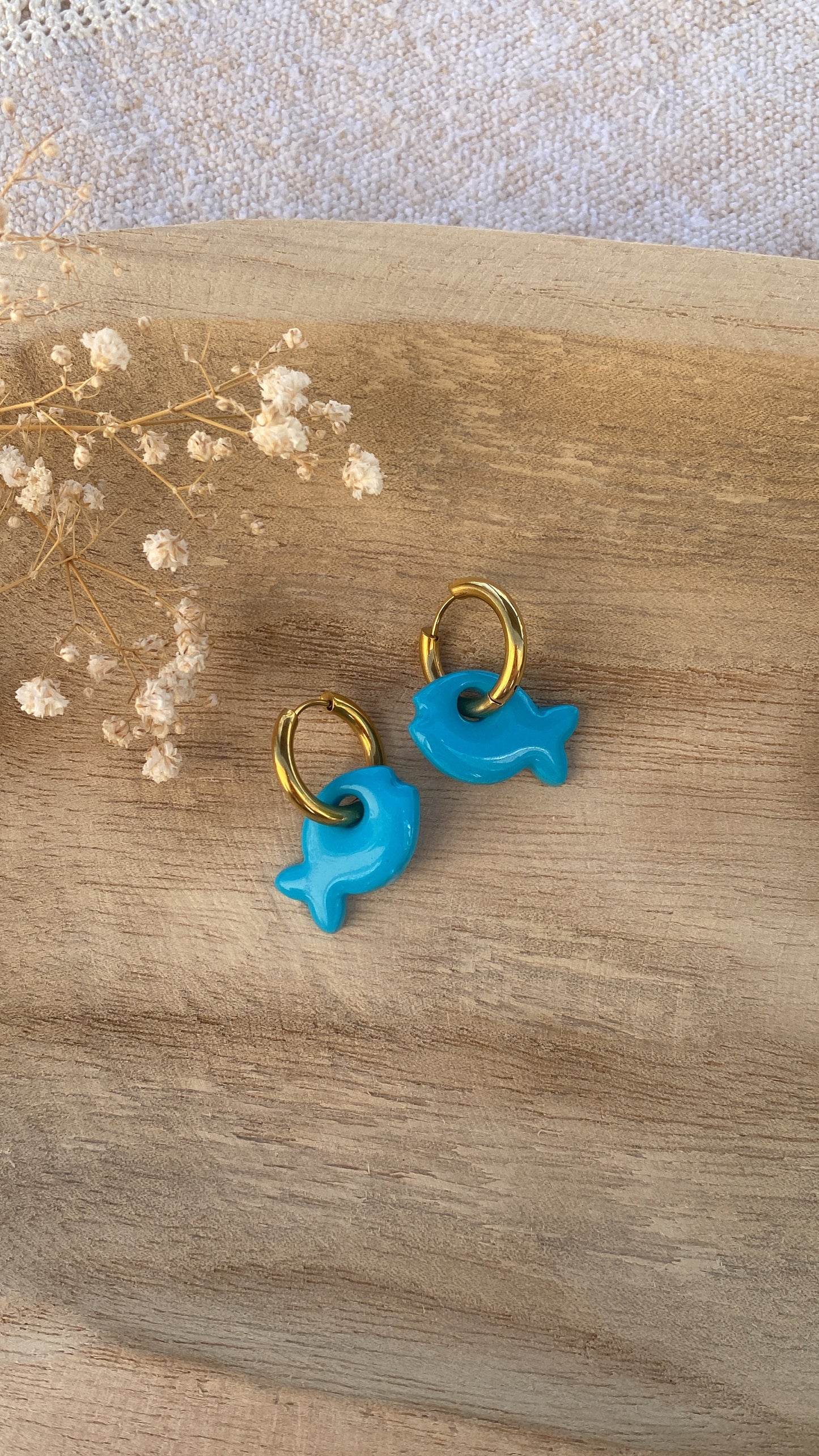 Pampilles poissons bleus