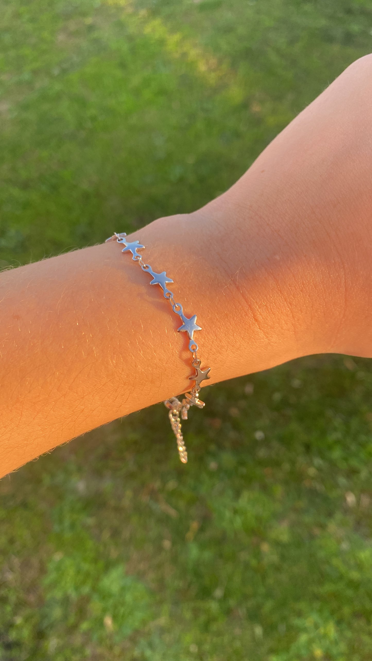 Bracelet étoiles argenté