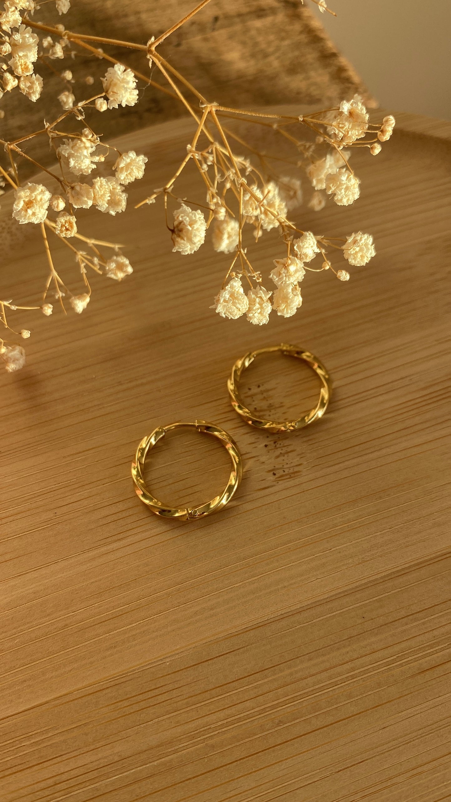 Créoles torsadées pour boucles d'oreilles interchangeables