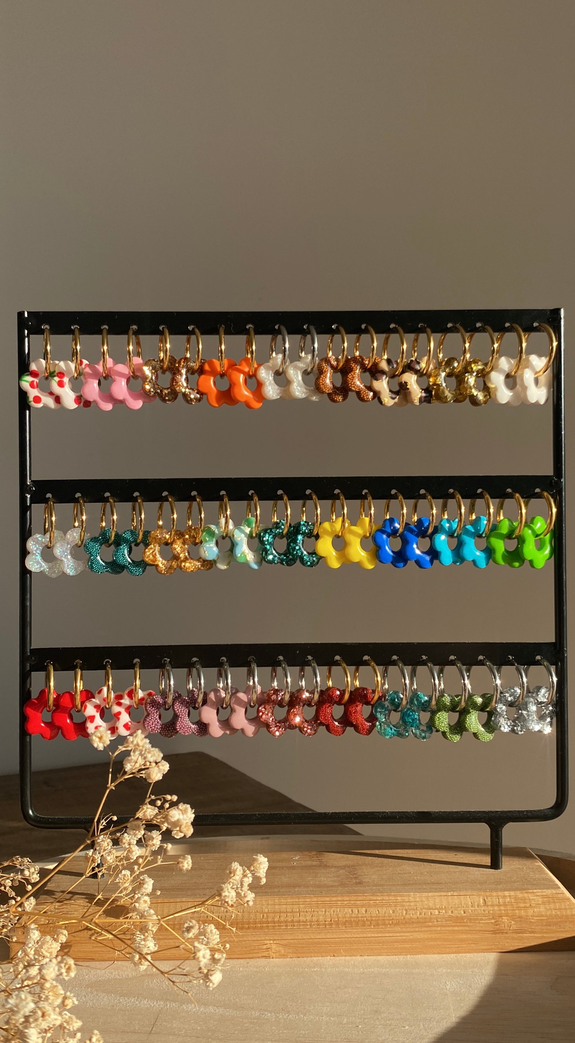 Boucles d'oreilles interchangeables