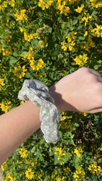 Chouchou vert fleuri