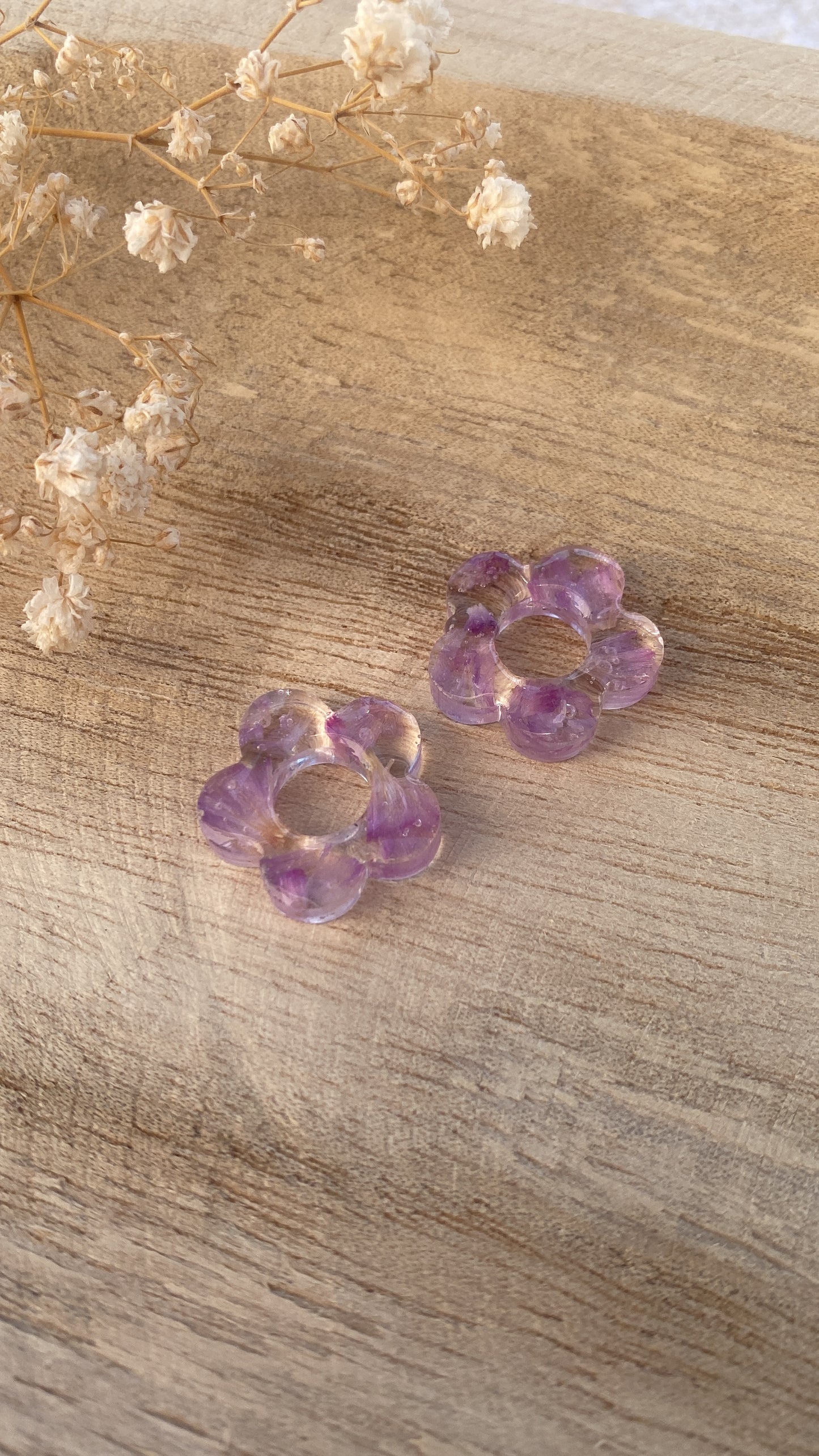 Pampilles fleurs, fleurs violettes