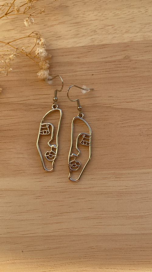 Boucles d’oreilles visages