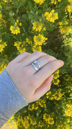 Bague « équiLibre » argentée