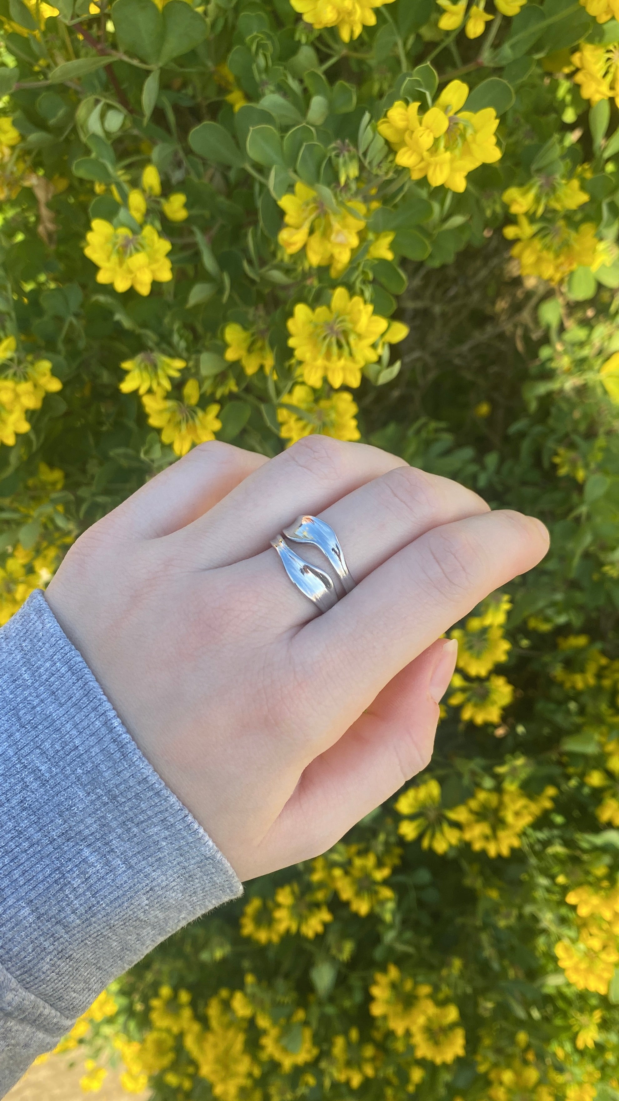 Bague « équiLibre » argentée