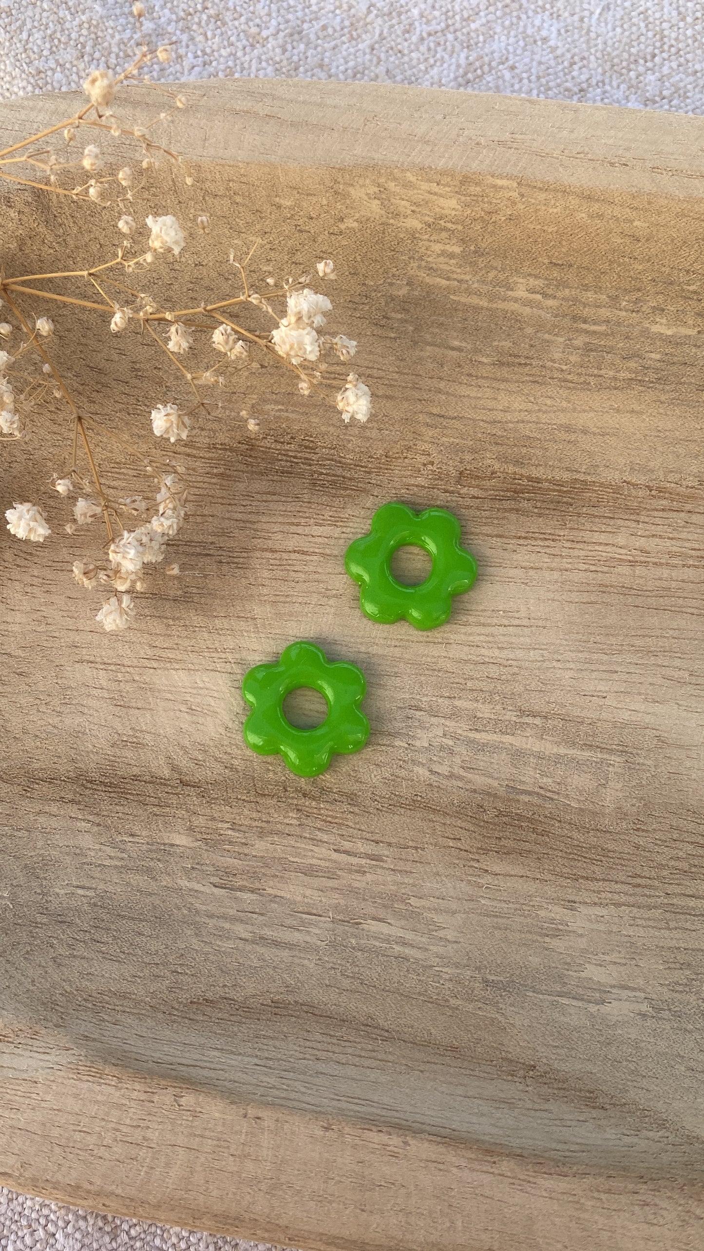 Pampilles fleurs vertes