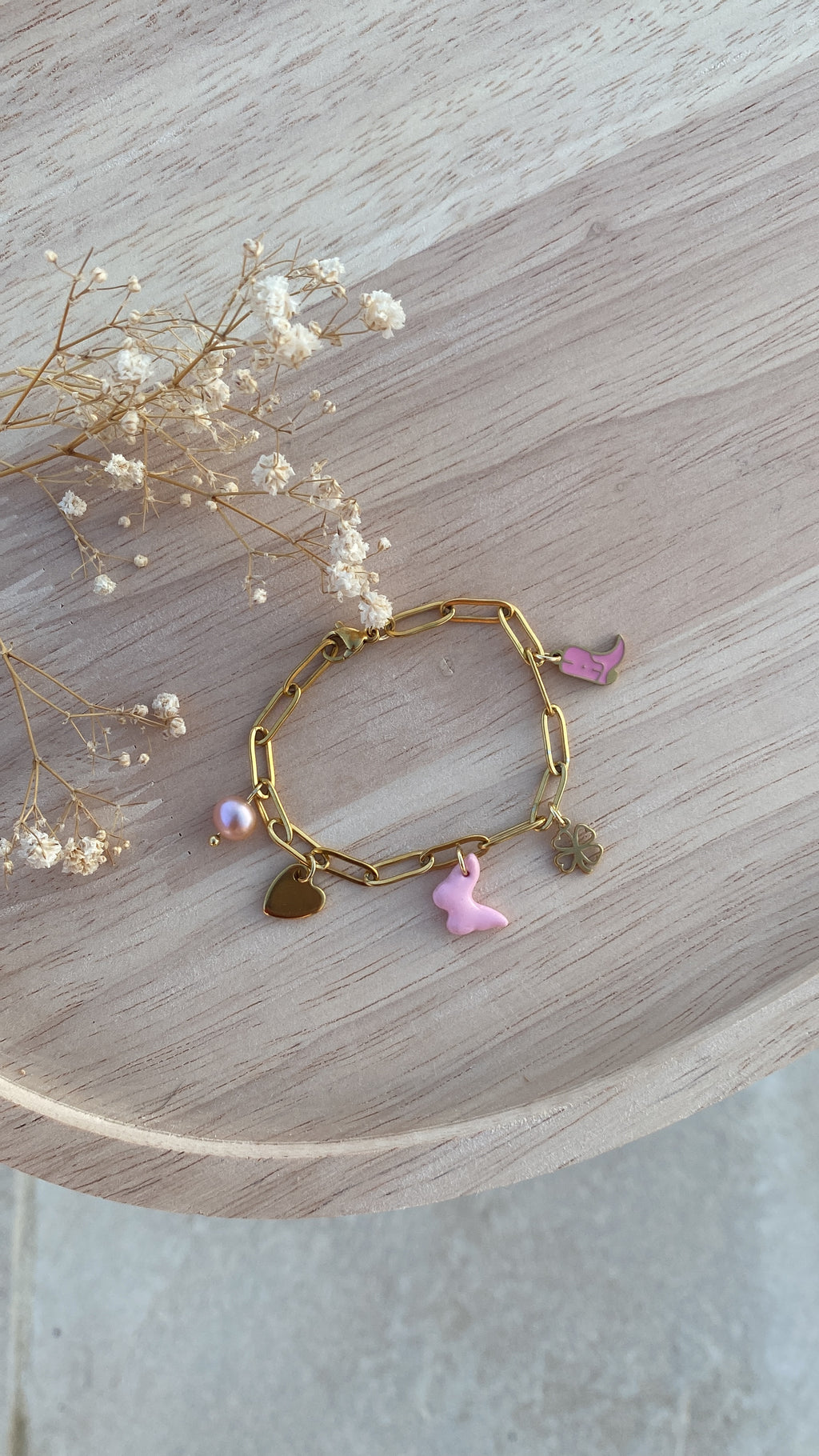 Bracelet breloque girly