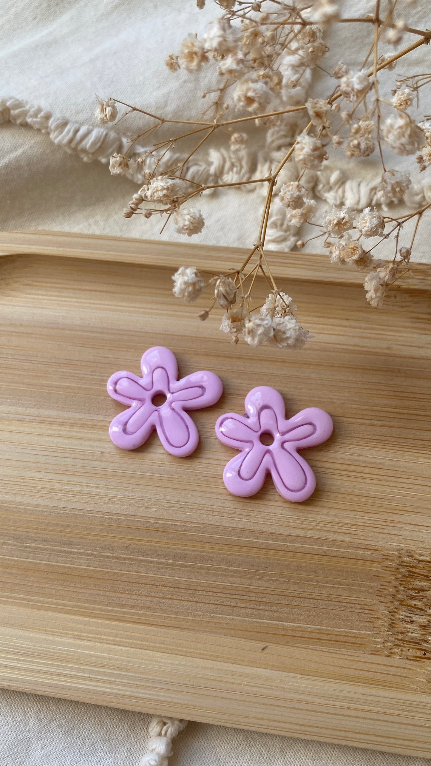 pampilles fleurs roses