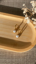 Boucles d’oreilles demi-perles