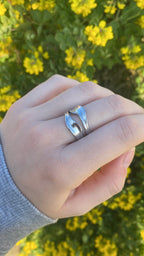 Bague « équiLibre » argentée