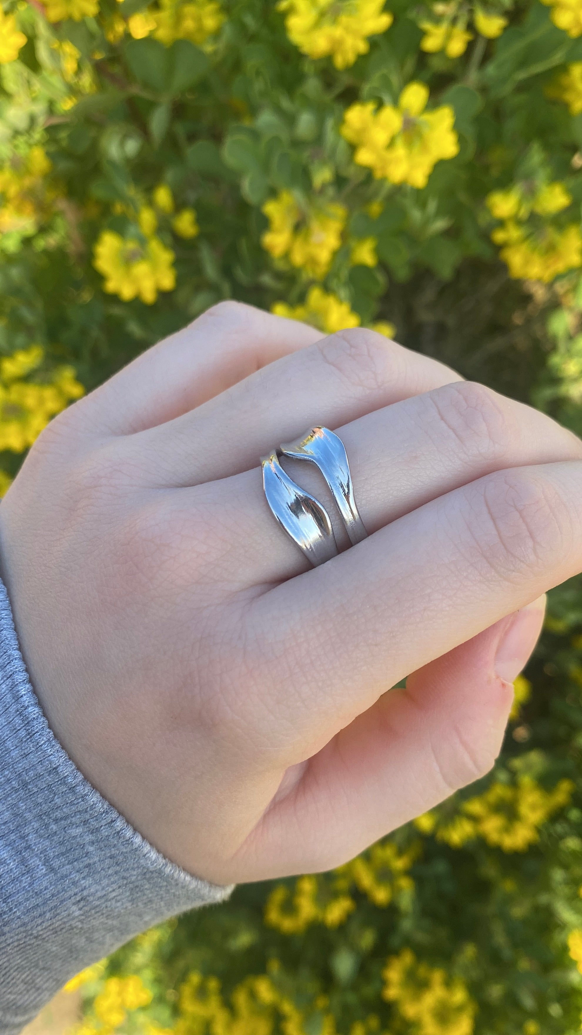 Bague « équiLibre » argentée