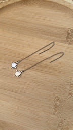 Boucles d’oreilles pendantes étoiles