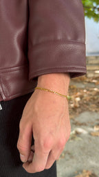 Bracelet de chaîne, doré