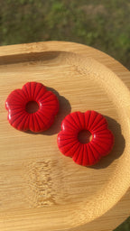 Grandes fleurs rouges