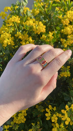 Bague colorée