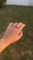 Bague Coeur rouge