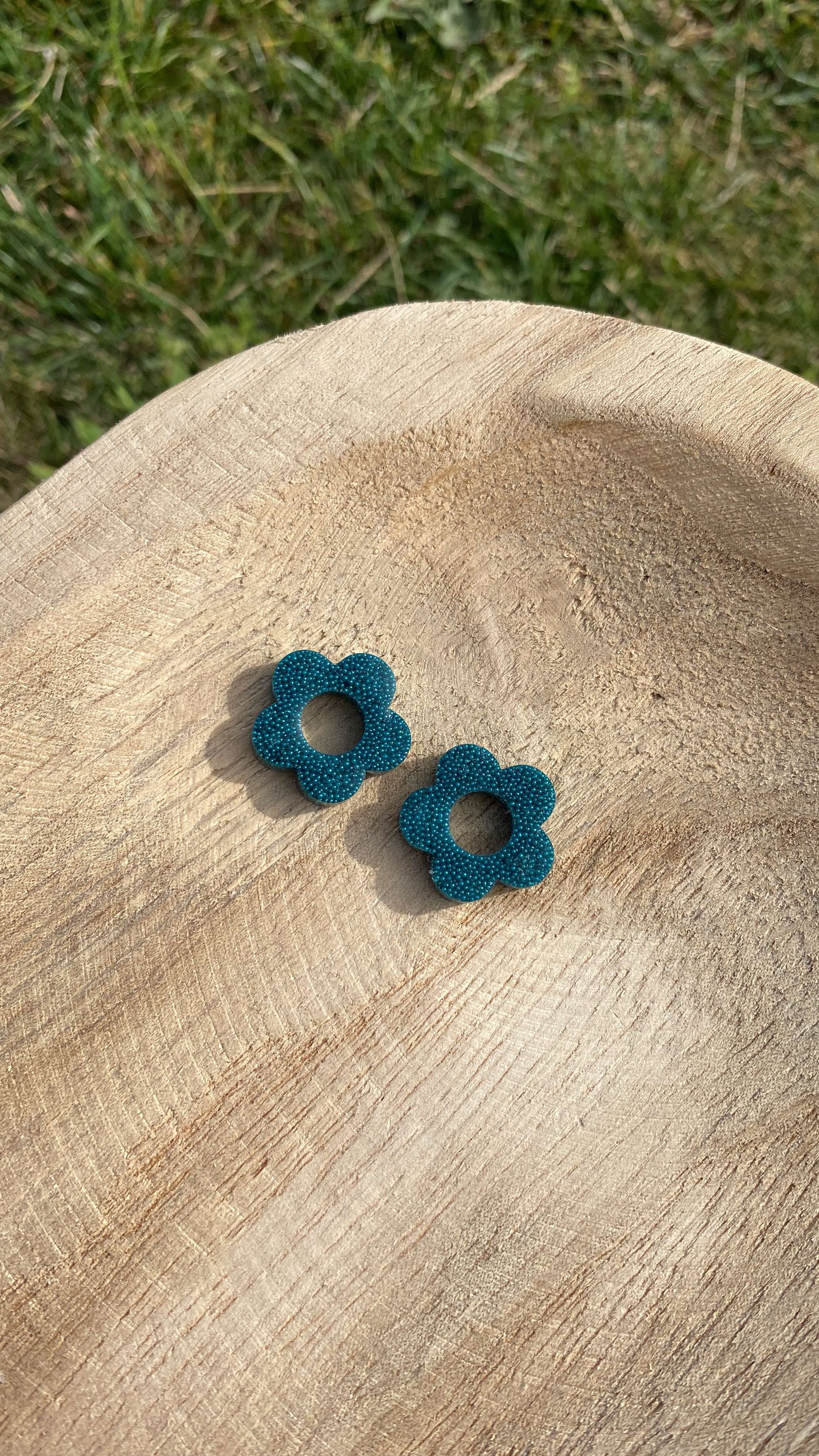 Pampilles interchangeables micro-billes bleues