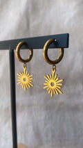 Boucles d'oreilles style soleil