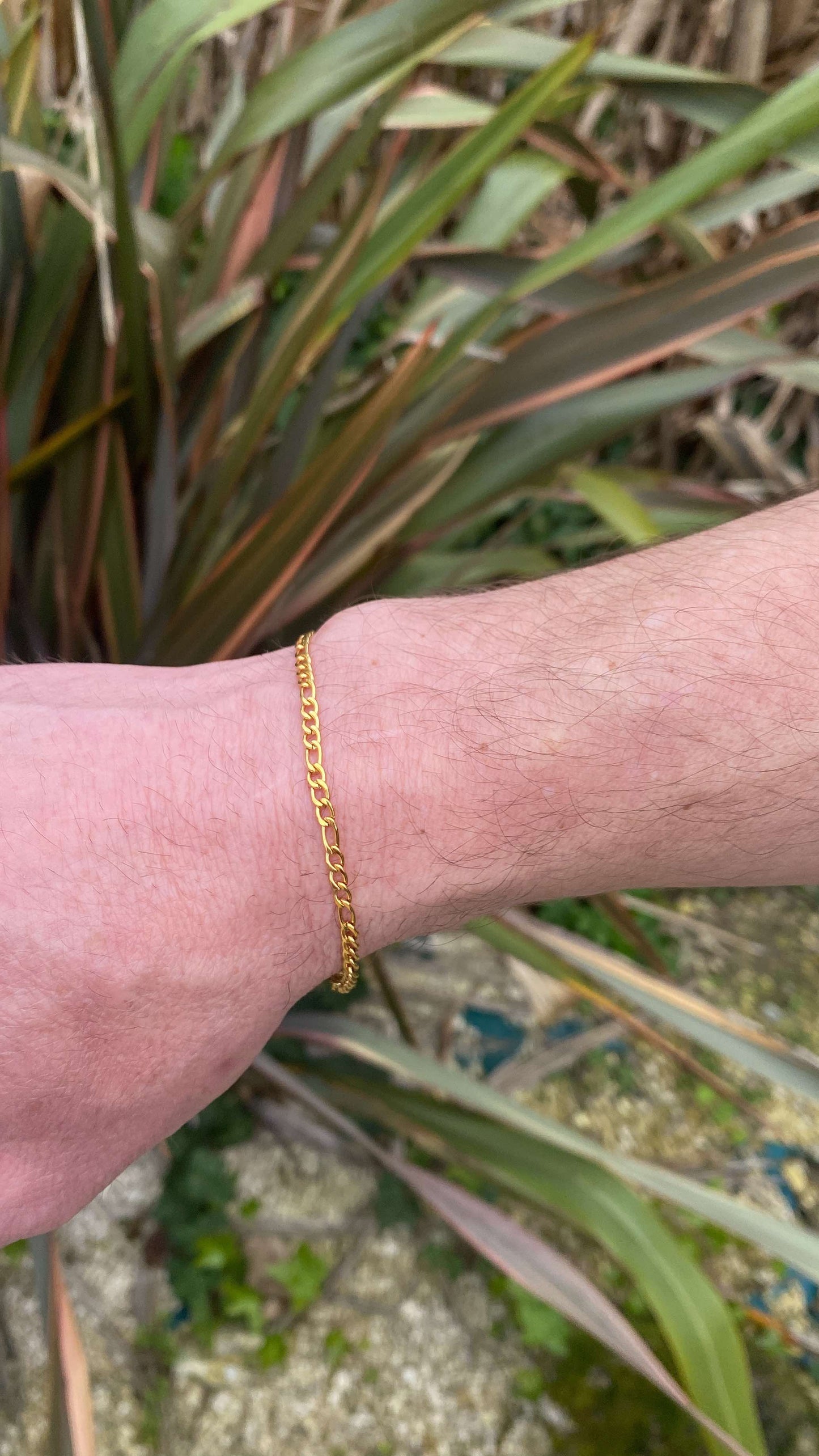 Bracelet de chaîne, doré