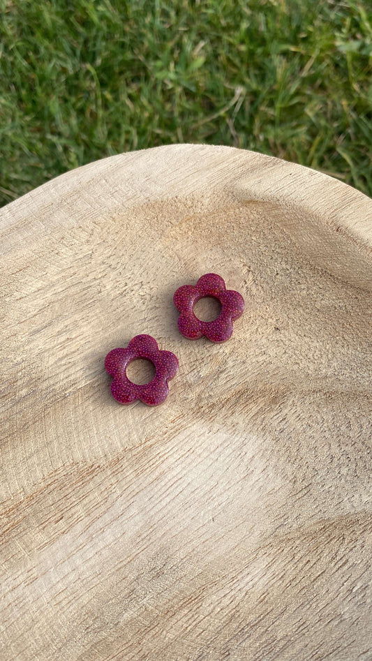 Pampilles interchangeables micro-billes fushia