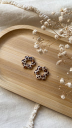 pampilles fleurs motif léopard