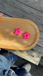 Fleurs roses fluo