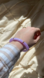 Bracelet acrylique violet