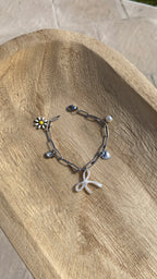 Bracelet breloques argenté