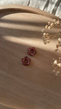 Fleurs paillettes roses