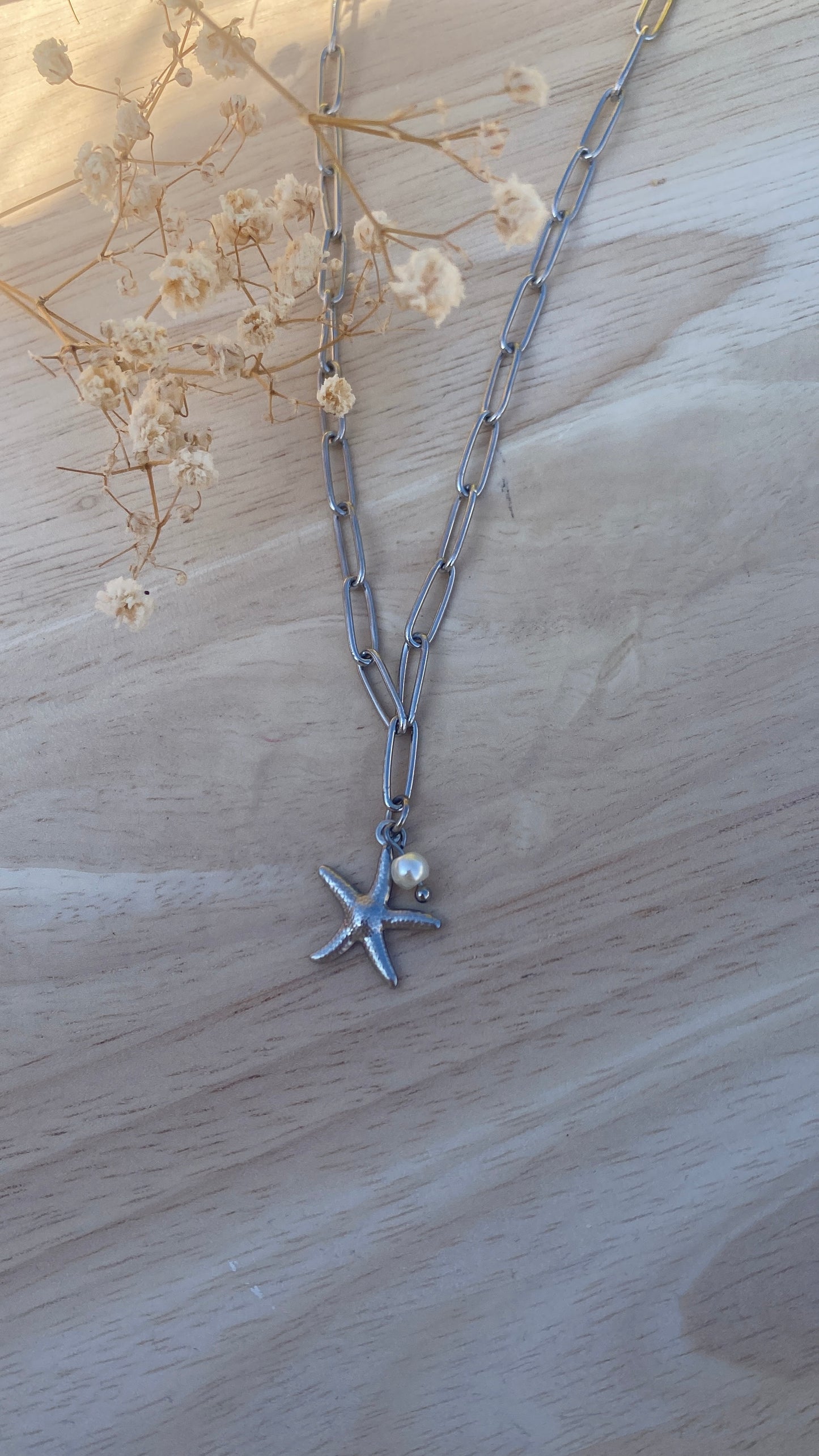 Collier mer argenté