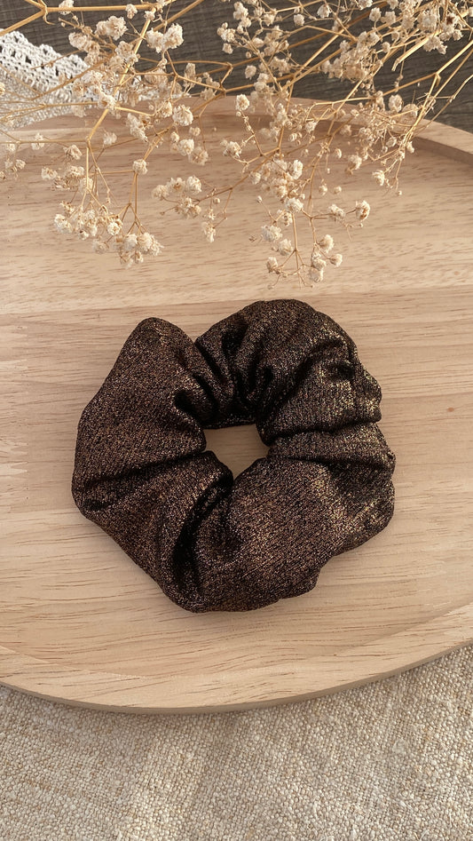 Chouchou paillettes cuivré