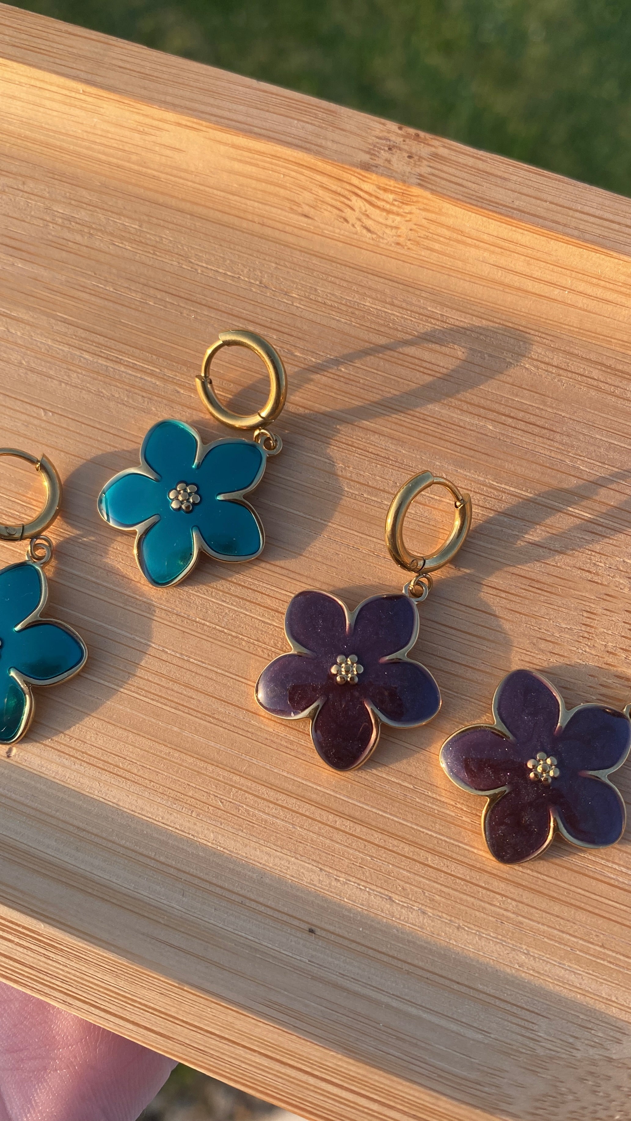 Boucles d'oreilles fleurs