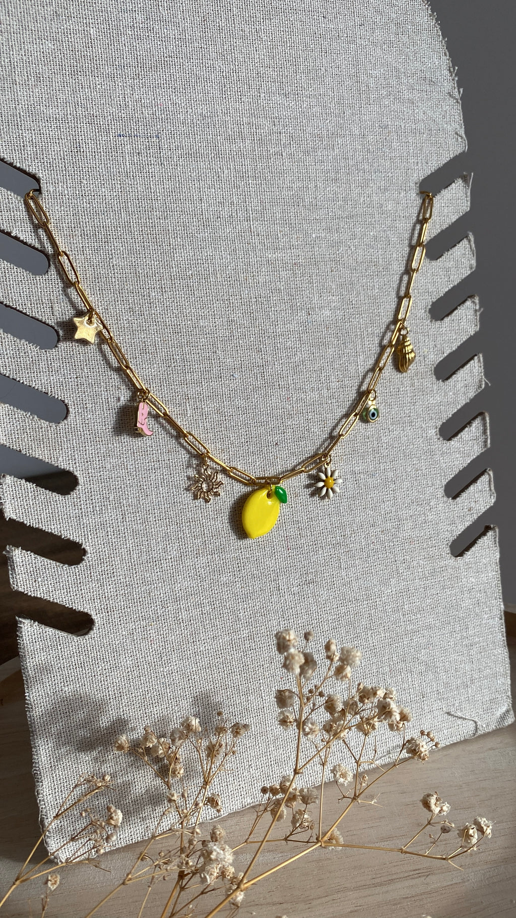 Collier breloques « summer »