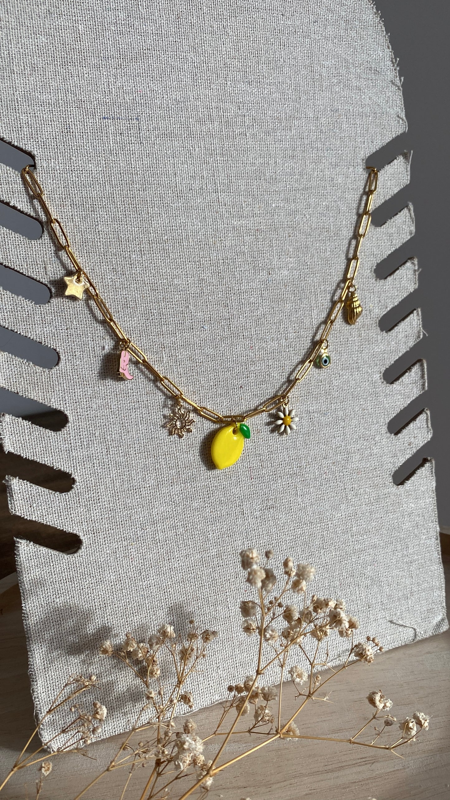 Collier breloques « summer »