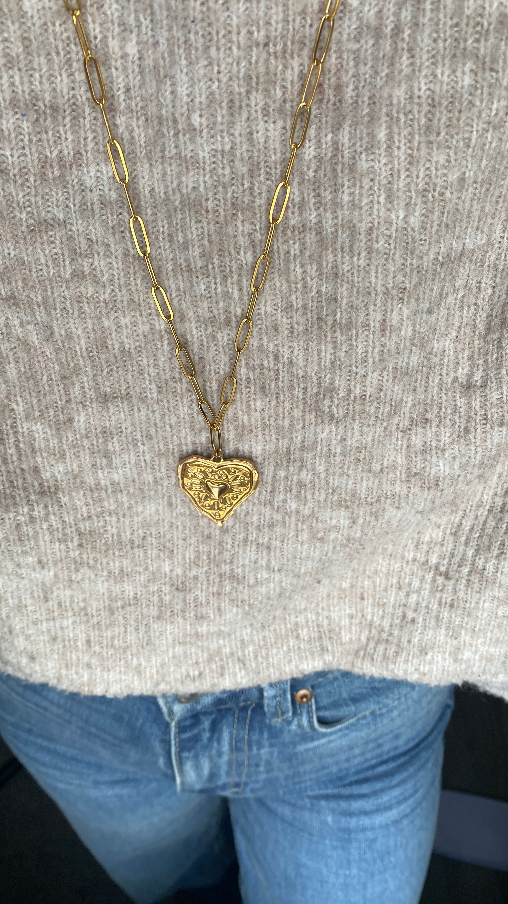 Sautoir coeur