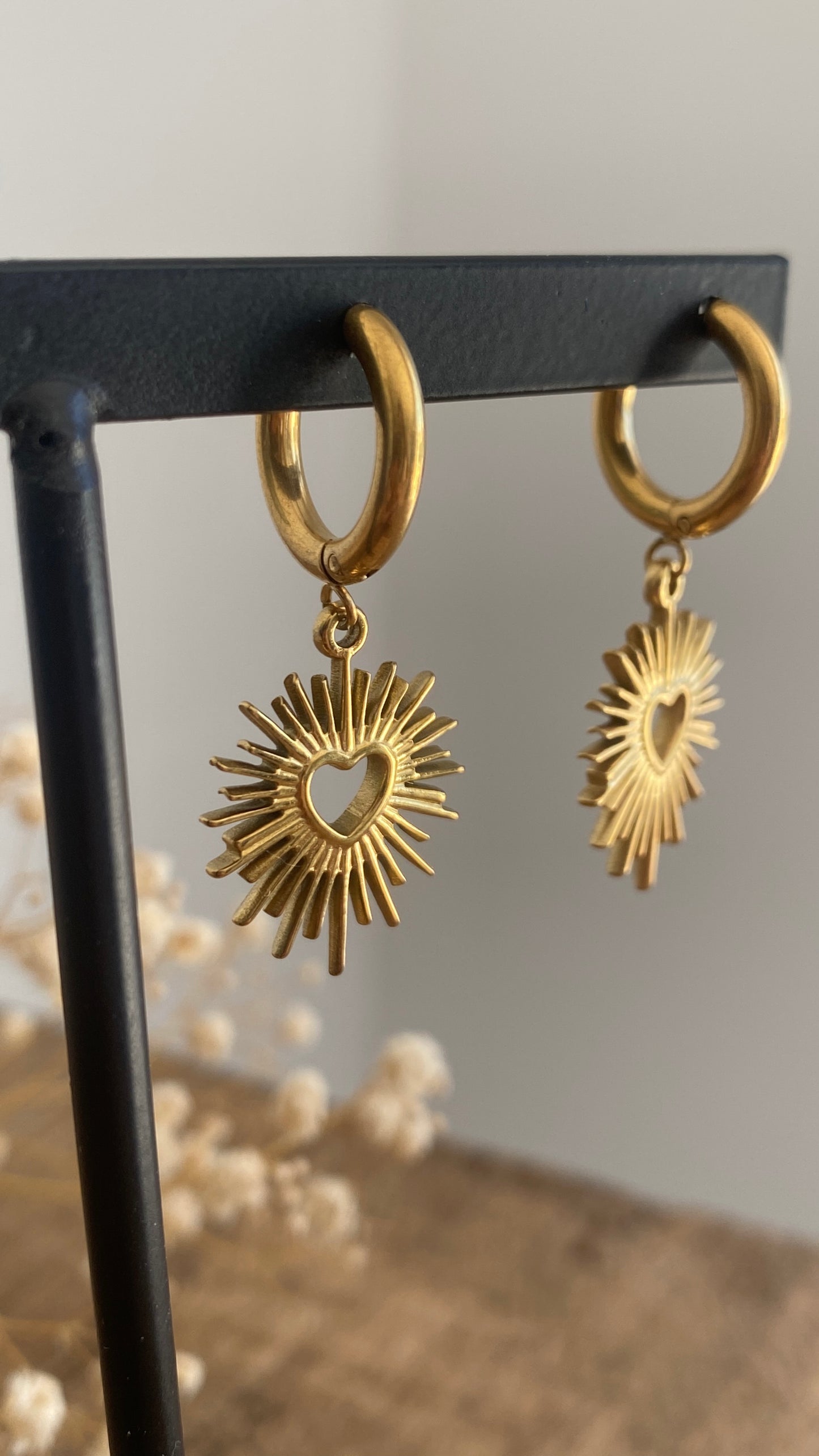 Boucles coeurs soleils