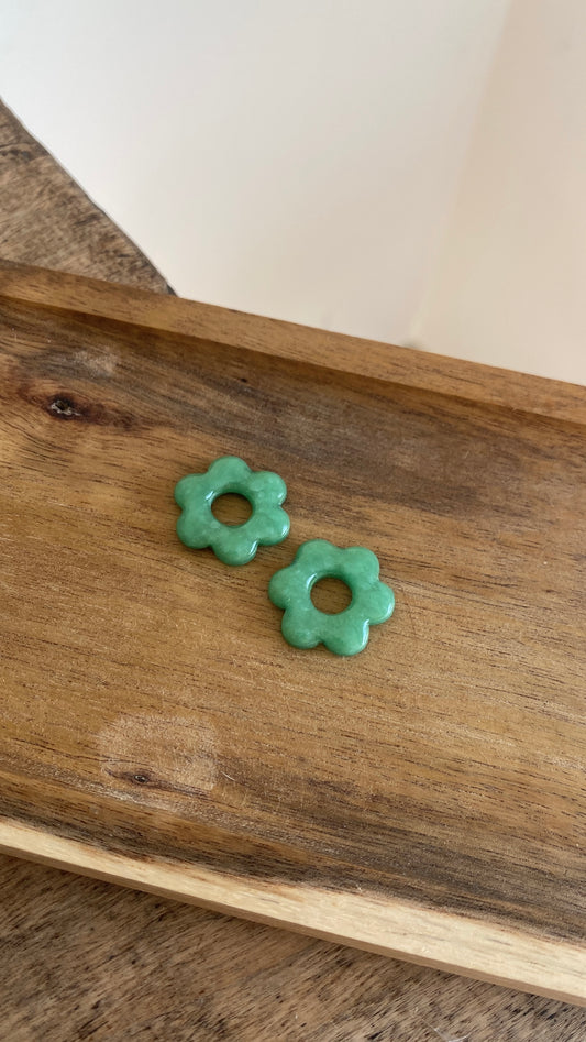 Fleurs vertes « jade »