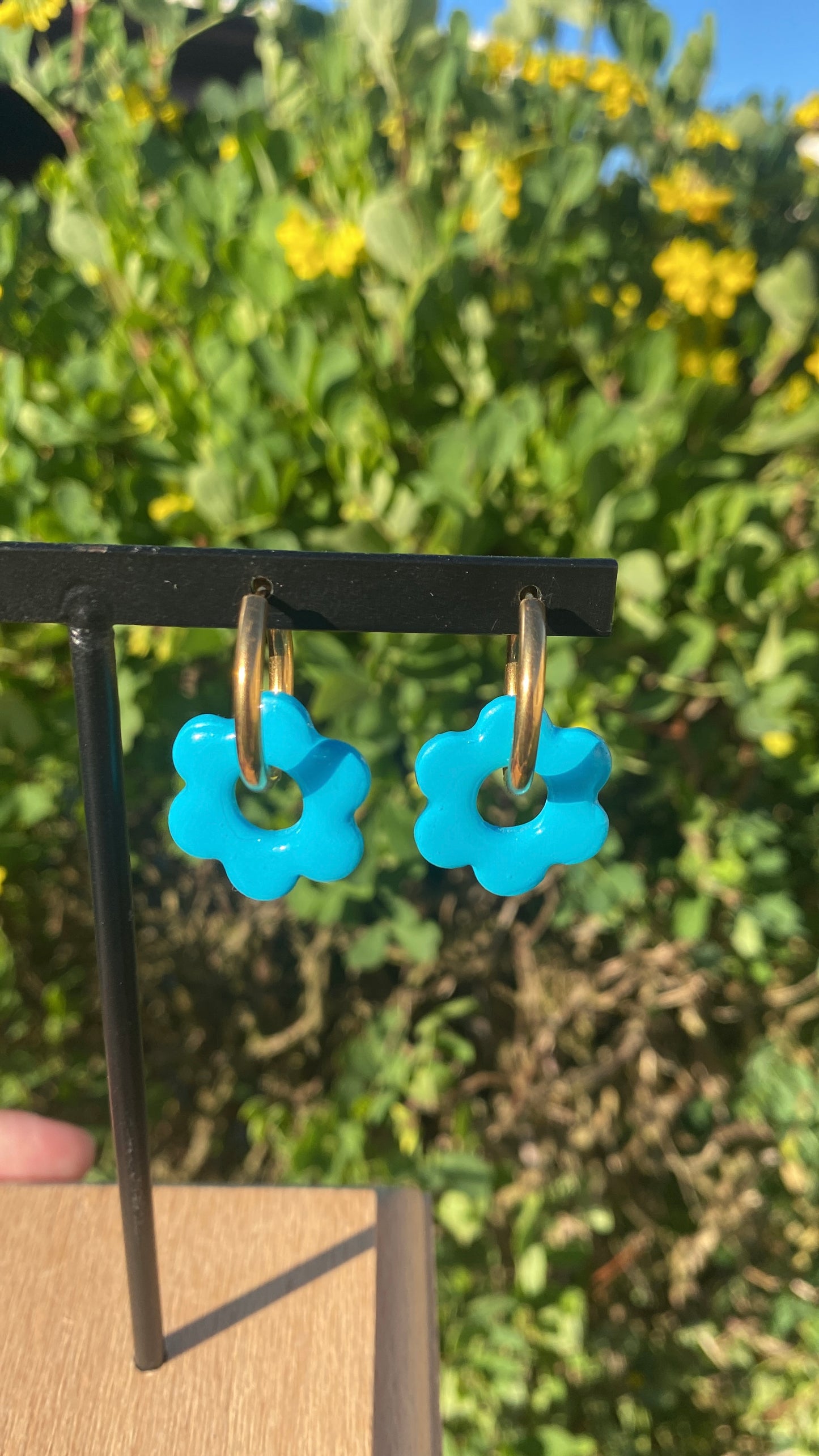 Pampilles fleurs bleues