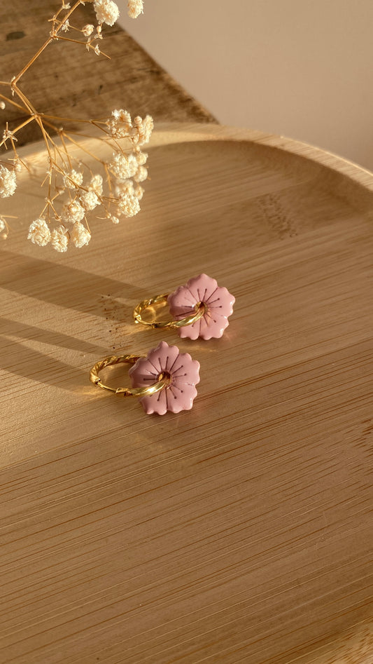 Petites Fleurs vieux rose