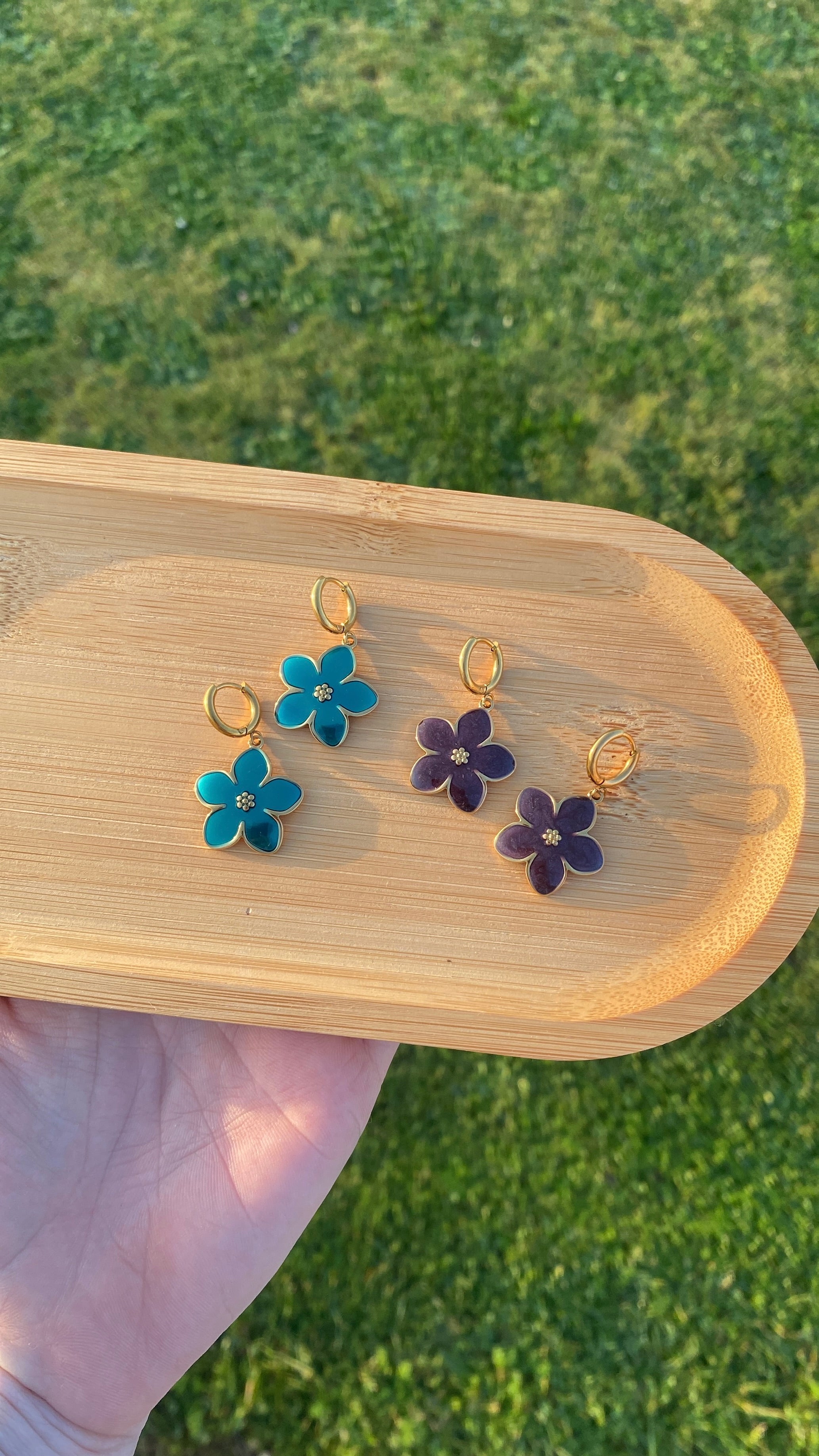 Boucles d'oreilles fleurs