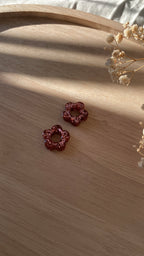 Fleurs paillettes roses