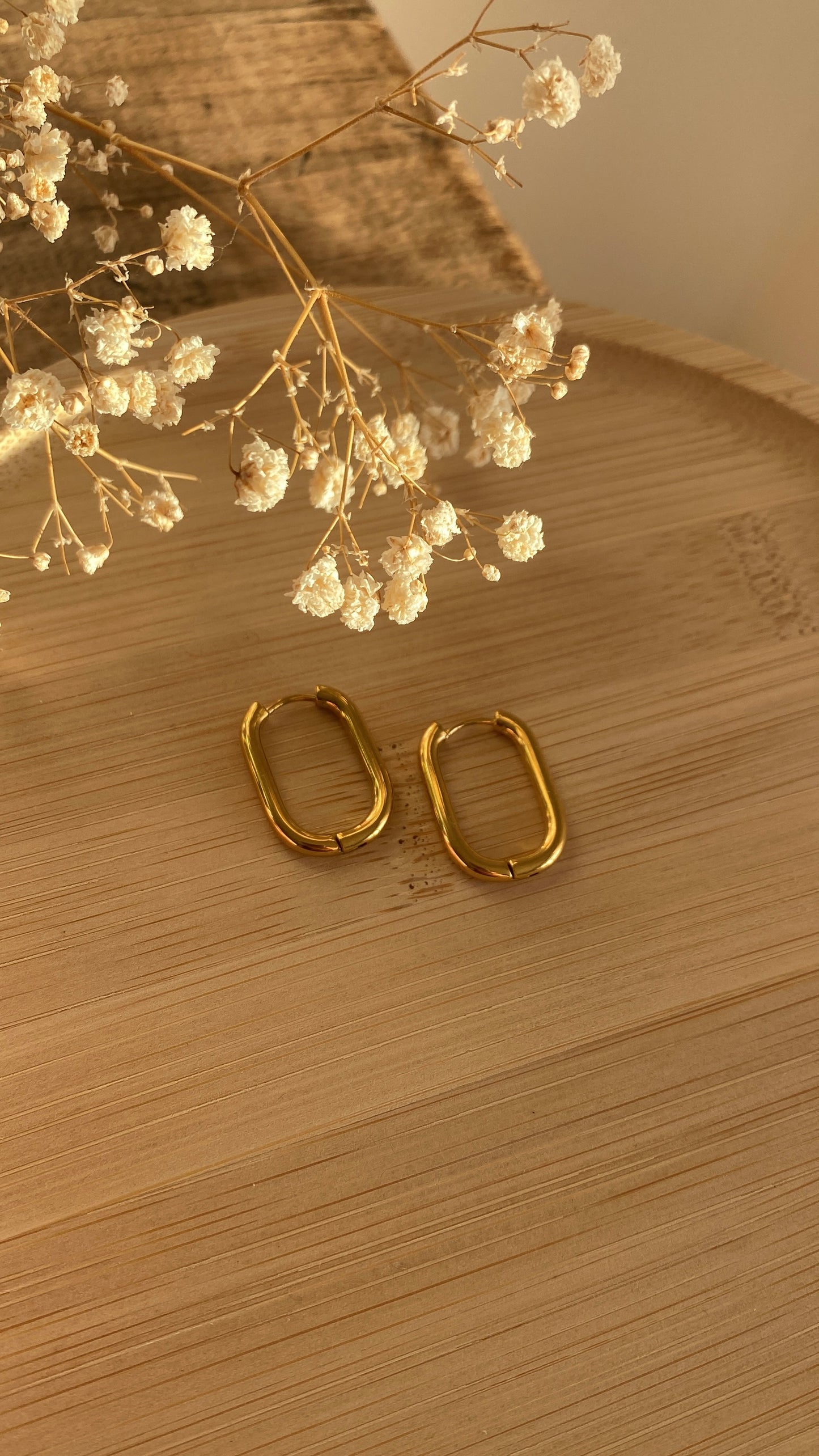 Créoles ovales dorées