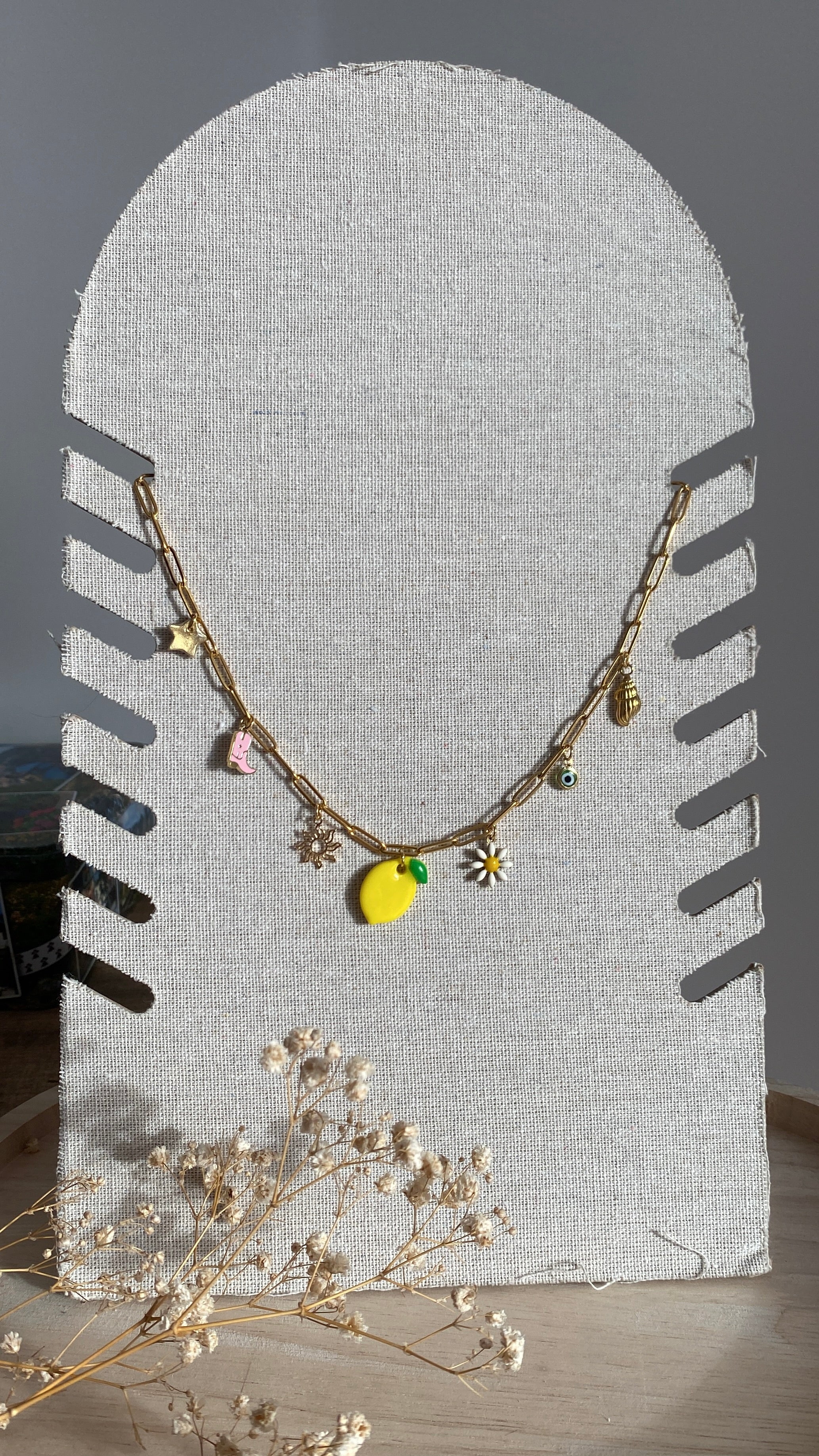 Collier breloques « summer »