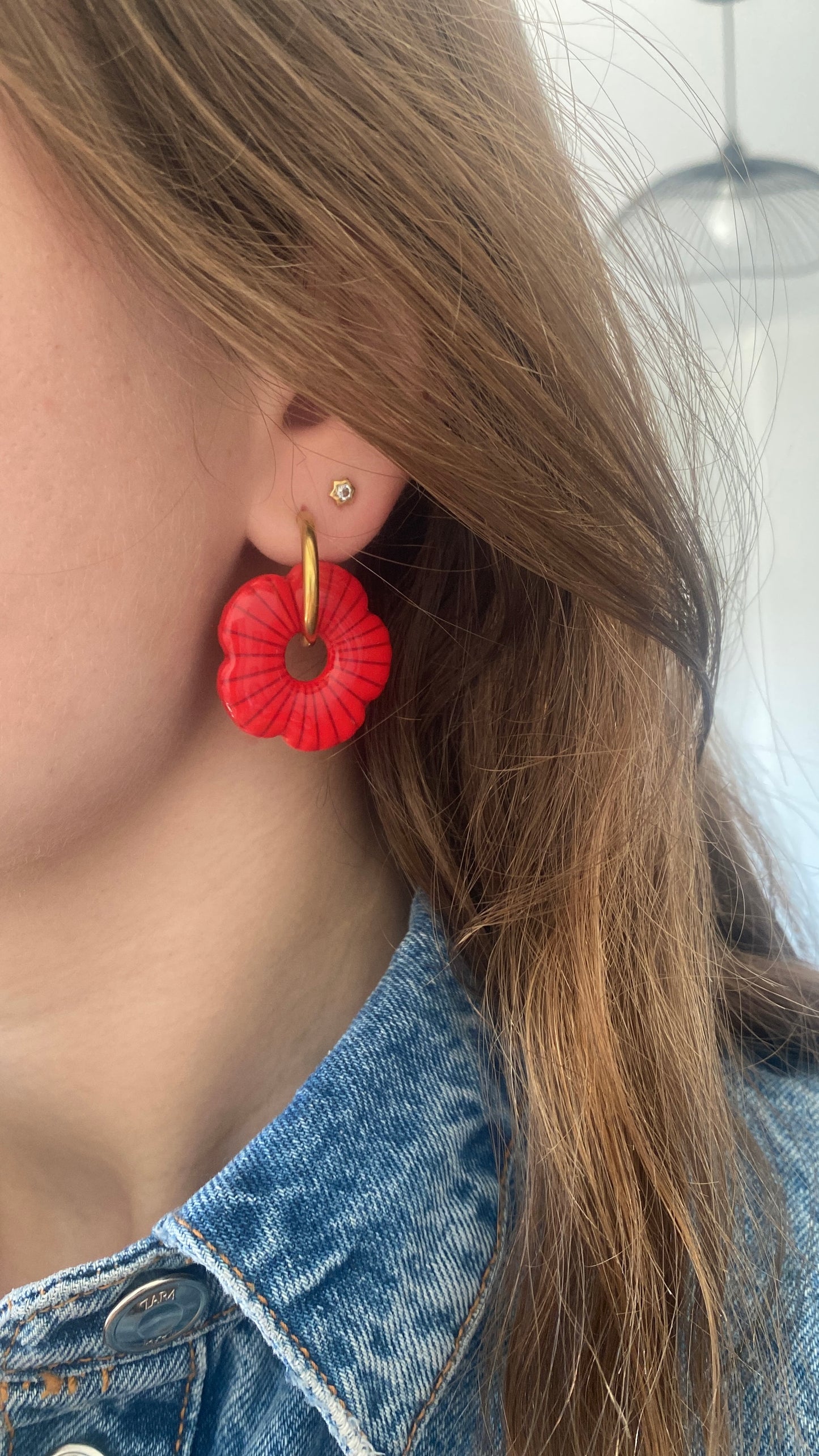 Grandes fleurs rouges