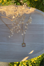 Collier strass colorés