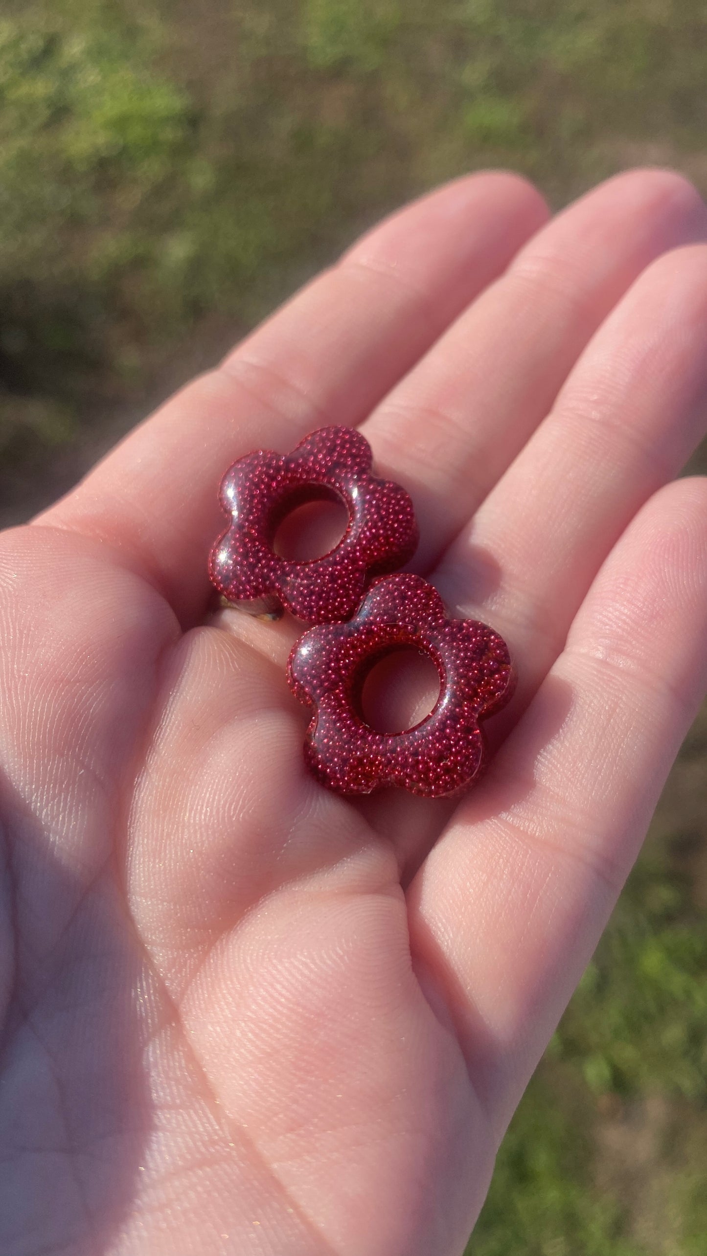 Pampilles interchangeables micro-billes rouges