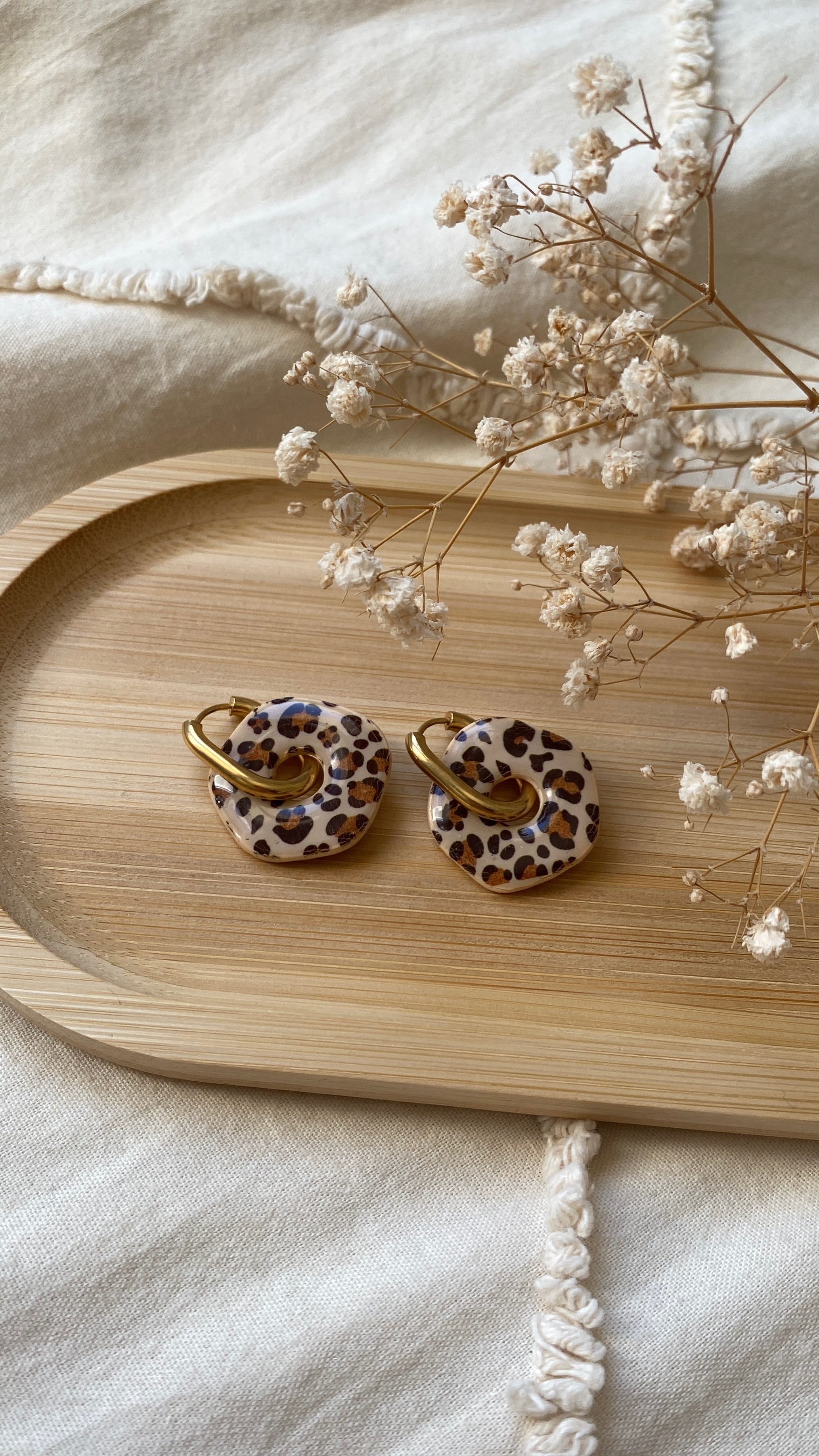 pampilles, motif léopard