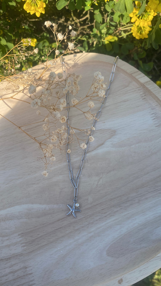 Collier mer argenté