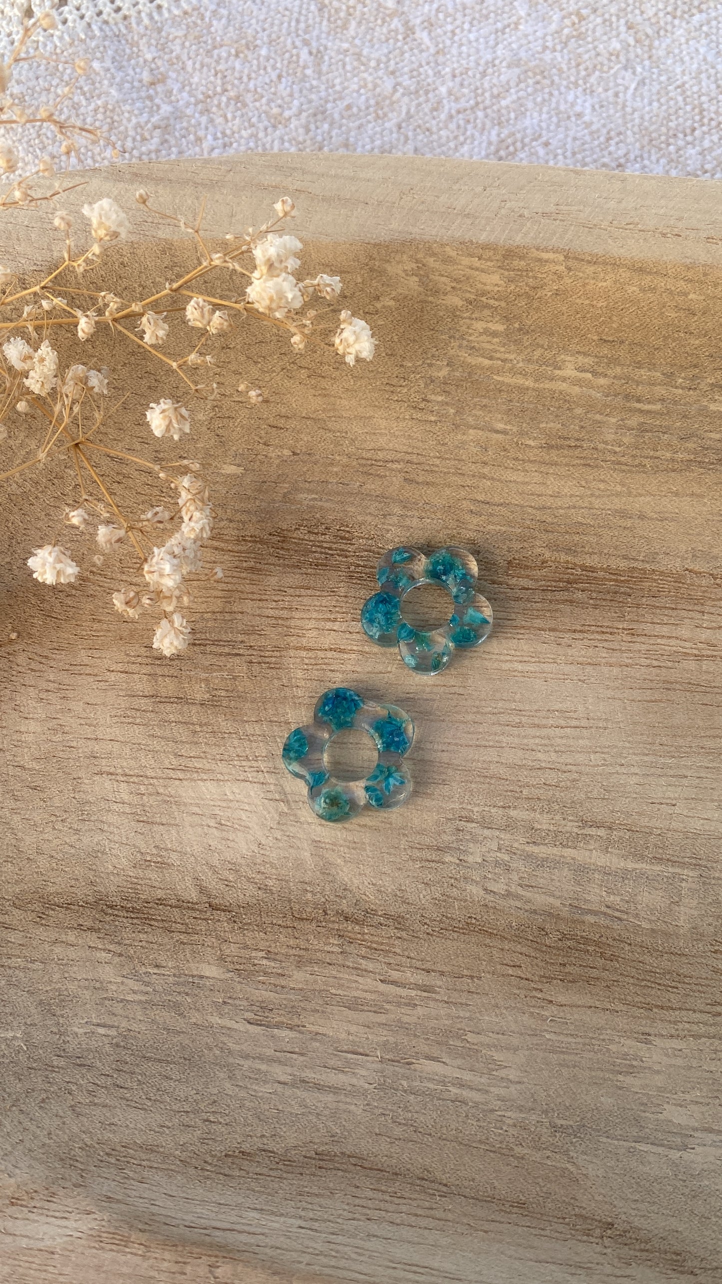 Pampilles fleuries, bleues